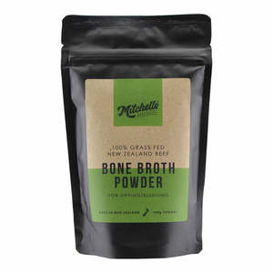 Healthy Skin From Within: Mitchells Beef Bone Broth 100g pouch, 200g Tub