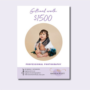 Photoshoot Giftcard Angela Scott Photographer