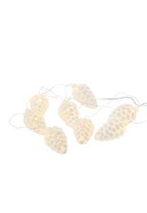 Homewares: Celina Garland Pinecone - Snowy White Giftboxed