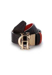 Belts: HC Classic Reversible Belt - Burnt Orange/Chocolate Croc