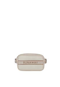 Bags: Runaway Mini Belt Bag - Macadamia/Chestnut