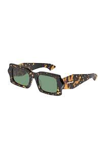 Karen Walker Eyewear: Blow Wave Sunglasses - Two Torts