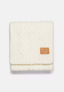 Vince: Airspun Cable Scarf - Lace