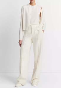Vince: Shank Button Cardigan - Off White