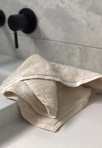 Aspen Organic Face Cloth - Ecru