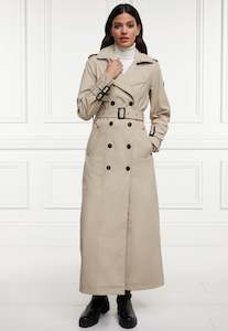 Trench Coats: Kendall Waterproof Full Length Trench Coat - Stone
