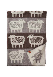 Felted Blanket - Sheep Stripe