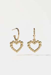 Earrings: Fizzy Heart Signature Hoops