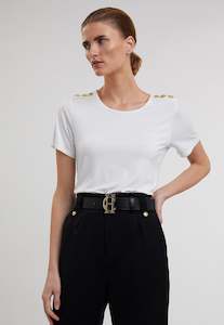 Back In Stock 1: Relaxed Fit Crew Neck Tee - White