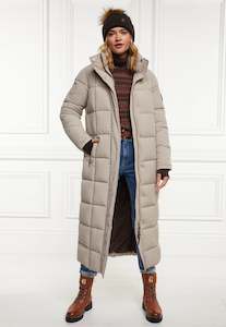 Hc Insulated Coats: Carrington Longline Coat - Stone