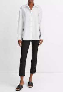 Vince: Convertible Button Down Shirt - White
