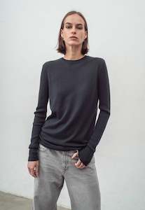 N.314 Cashmere Blend Crew - Dark Olive