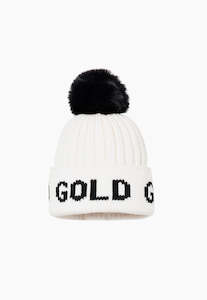 Arriving Soon: Hodd Beanie Faux Pom - Cream/Black