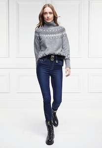 Holland Cooper: Thermal Jodhpur Jean - Dark Indigo