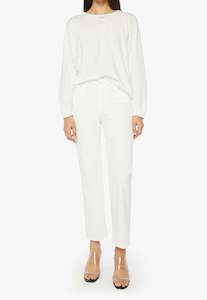 Mother: The Long Sleeve Rowdy - Bright White