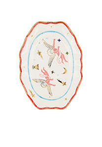 Homewares 1: Tiger Oval Plate With Angels