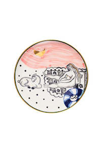 Beach Girl Plate 32cm