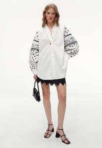 Homewares 1: Franka Embroidered Shirt - White