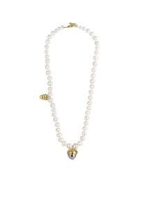 Homewares 1: Silver Acorn Pearl Necklace