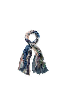 Monorail Views Skinny Wool/Silk Scarf