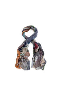 Shinjuku Rooftops Skinny Wool/Silk Scarf