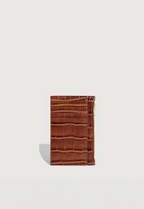 Frank Cardholder - Apricot Croc