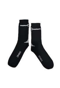 Socks: Merino Optic - Black/Bone