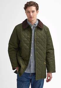 Mens Jackets Coats: Liddesdale Quilted Jacket - Olive