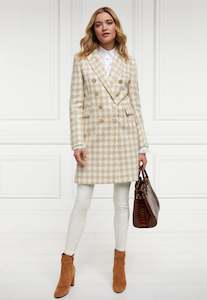 Knightsbridge Coat - Camel Houndstooth