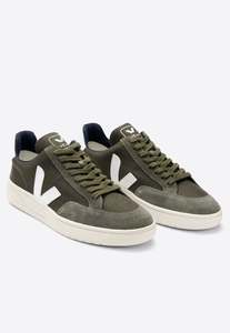 Veja: V-12 B-Mesh -Olive White