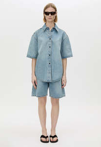 Ezra Denim Short - Light Vintage Blue