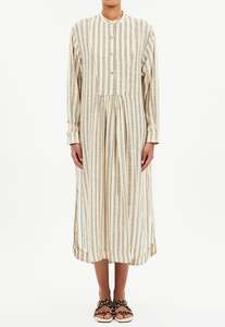 Arriving Soon: Brita Striped Dress Coverup - Cowrie Stripe