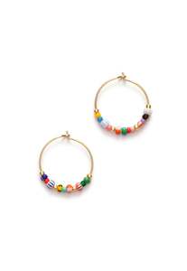 Earrings: Golden Alaia Hoops