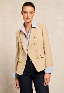 Blazers Coats: Knightsbridge Blazer - Oatmeal