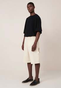 Kowtow: Workwear Shorts - Ecru Denim