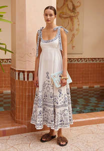 Alemais: Leela Ballet Sundress - Cream