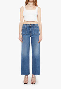 Mother: Patch Pocket Mid Rise Maven Ankle - Let's Split