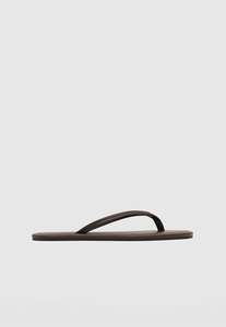 St Agni: Thong Detail Slide - Coffee