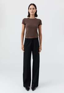 Organic Cotton Baby Tee - Fudge