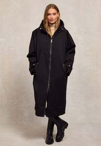 Hc Coats: One Size Waterproof Coat - Black