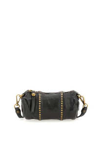Bags: Licia Small Studded Crossbody Bag - Black