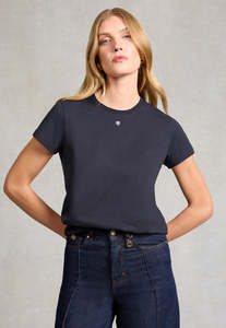 Holland Cooper: Monogram Tee - Navy