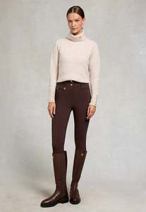 Holland Cooper: Contour Trouser - Walnut
