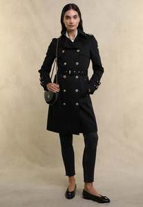 Holland Cooper: Gatcombe Trench Coat - Black