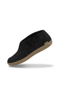 The Leather Shoe - Charcoal