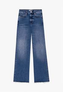 Le Slim Palazzo Raw Fray - Mermaid
