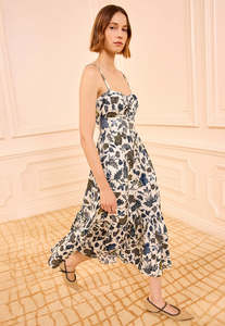 Ulla Johnson: Nadine Cami Midi Dress - Porcelain