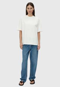 Sale Under 200: Eliasson Monogram Tee - Soft White/Slate