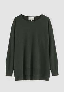 375 Cashmere Blend Weekend Sweater - Kale