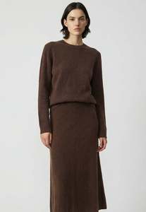 899 The Brushed Skirt - Mink
